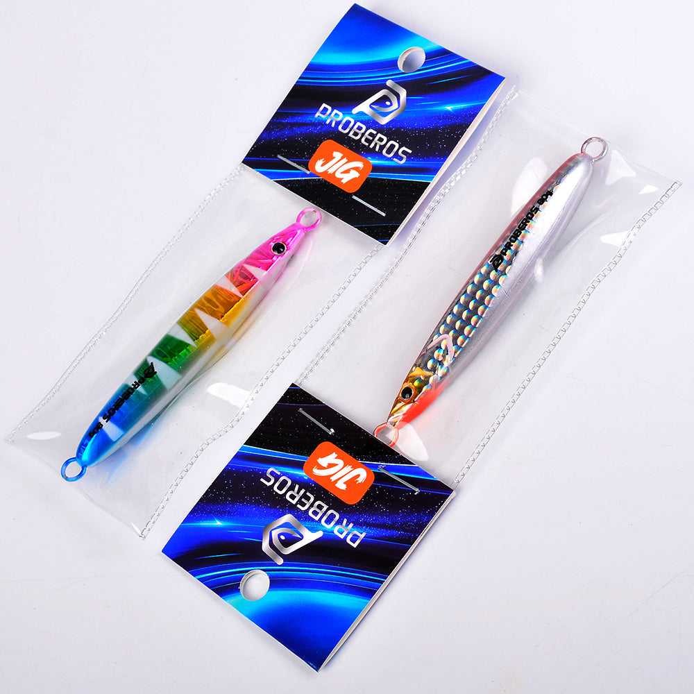 KATYUSHA Metal Jig Lure, 20g-80g, Multi-Color Holographic Fish Design. Saltwater Vertical Jigging Bait, 3D Eye & Scale Pattern