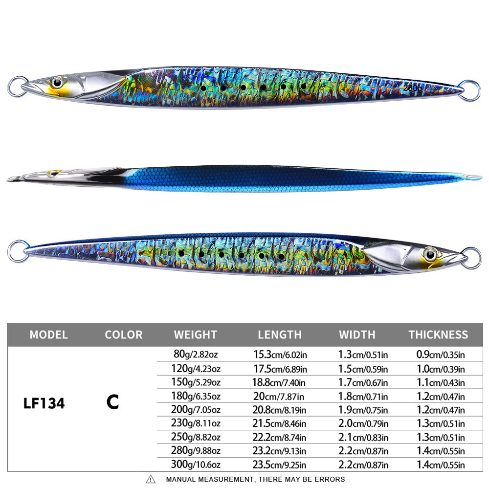 KATYUSHA Metal Fishing Lure 180-200-230-250-280g Artificial Jig Baits Hard Wobblers Fast Trolling Jigging Sea pesca Isca 1PC