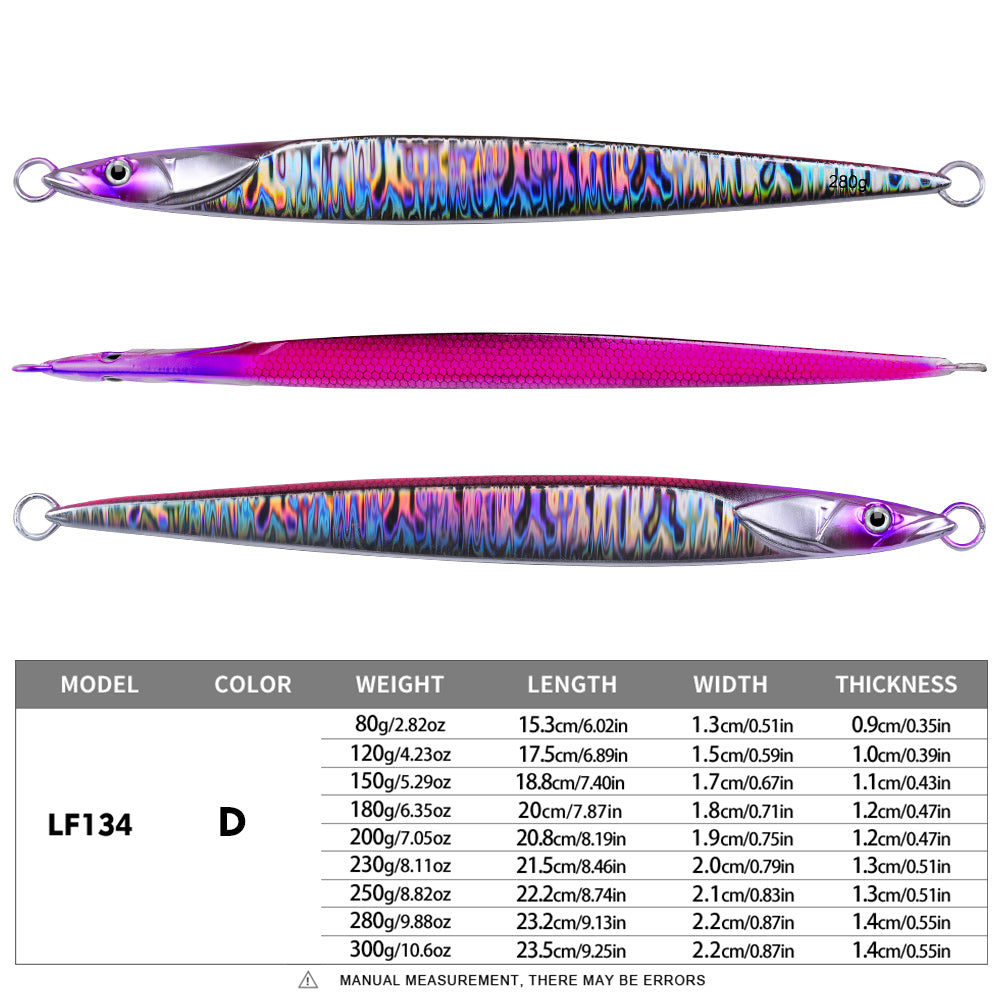 KATYUSHA Metal Fishing Lure 180-200-230-250-280g Artificial Jig Baits Hard Wobblers Fast Trolling Jigging Sea pesca Isca 1PC