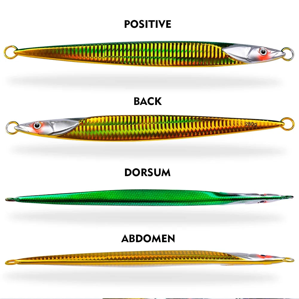 KATYUSHA Metal Fishing Lure 180-200-230-250-280g Artificial Jig Baits Hard Wobblers Fast Trolling Jigging Sea pesca Isca 1PC