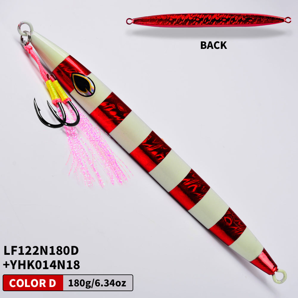 KATYUSHA 1PCS Metal Jigs Lure with Assist Hook 120g-400g Sinking Saltwater Vertical Fishing Jigging Bait Long Casting Hard Wobbler Sea Pesca Isca