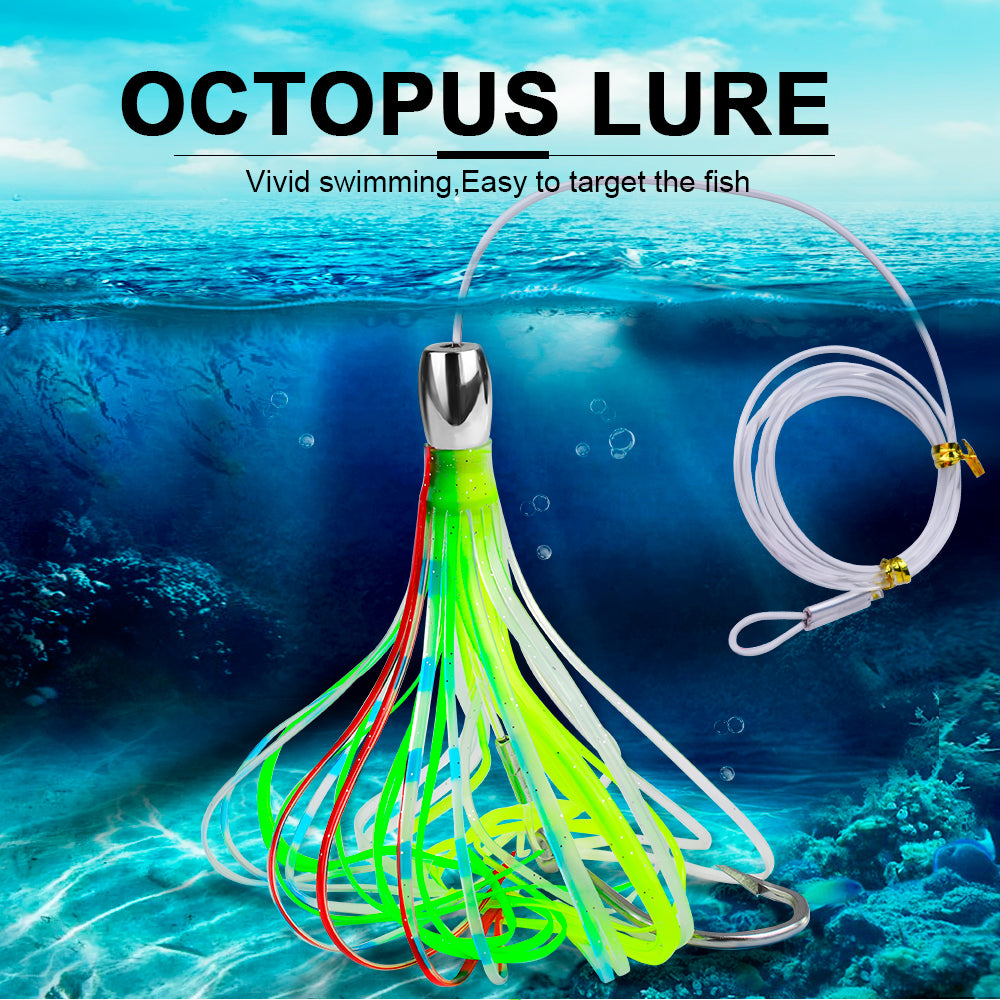 KATYUSHA Squid Trolling Lure, 66.5g, 20cm, with 8/ 0# Hook & 170cm Leader
