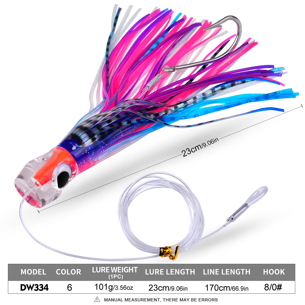 KATYUSHA Trolling Lure Set for Big Game Deep Sea Fishing 6/ 6.7/ 8.7/ 9 inch Trolling Lure Set (6Pcs/ Set with Net Bag)