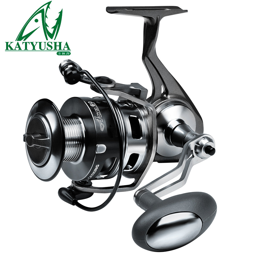 KATYUSHA ACE Spinning Reel, 11+1/ 5+1/ 4+1BB, 5.1:1/ 4.9:1 Gear Ratio, 6kg-14kg Max Drag CNC Aluminum, Left/ Right Interchangeable Handle