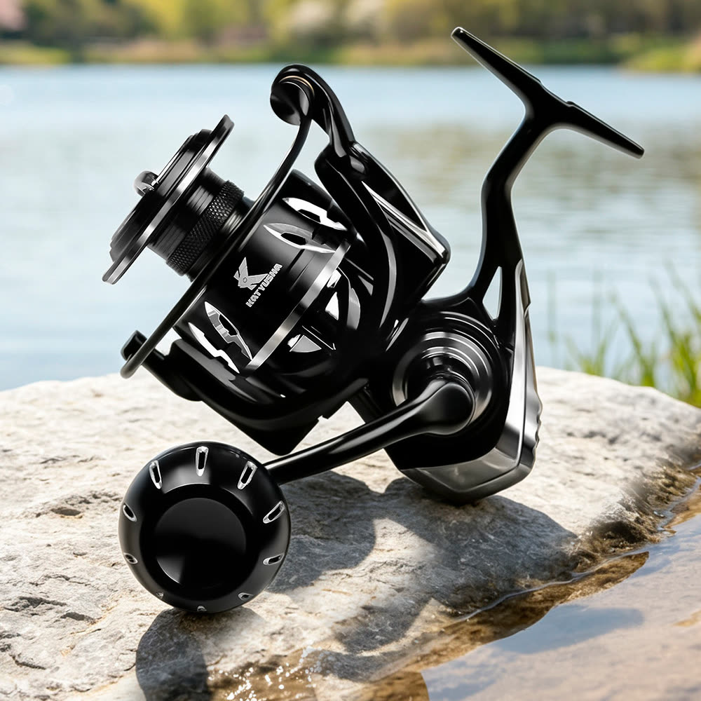 KATYUSHA AK5000/ AK6000 Spinning Reel CNC Aluminium Saltwater - detail view