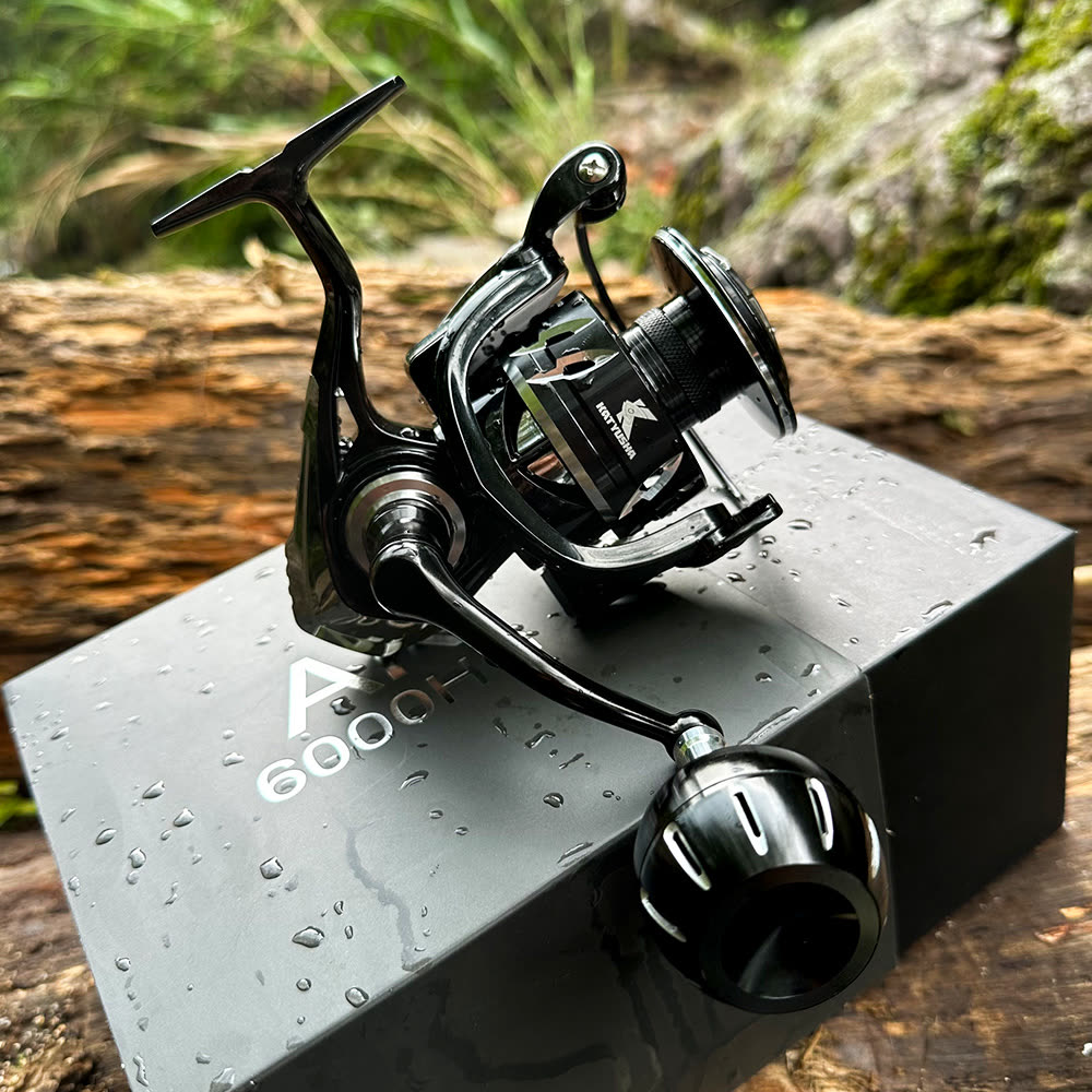 KATYUSHA AK5000/ AK6000 Spinning Reel CNC Aluminium Saltwater - in the field
