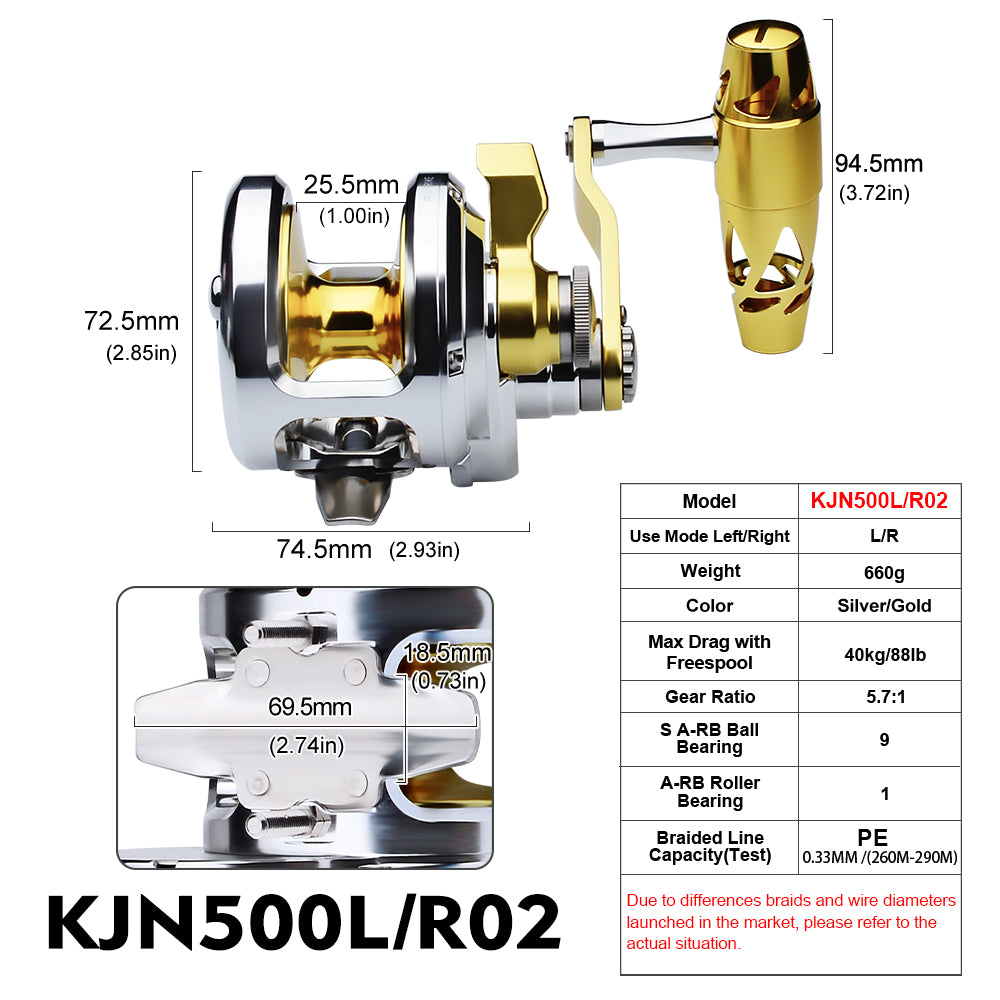 KATYUSHA KJN500L/ R02 Jigging Reel