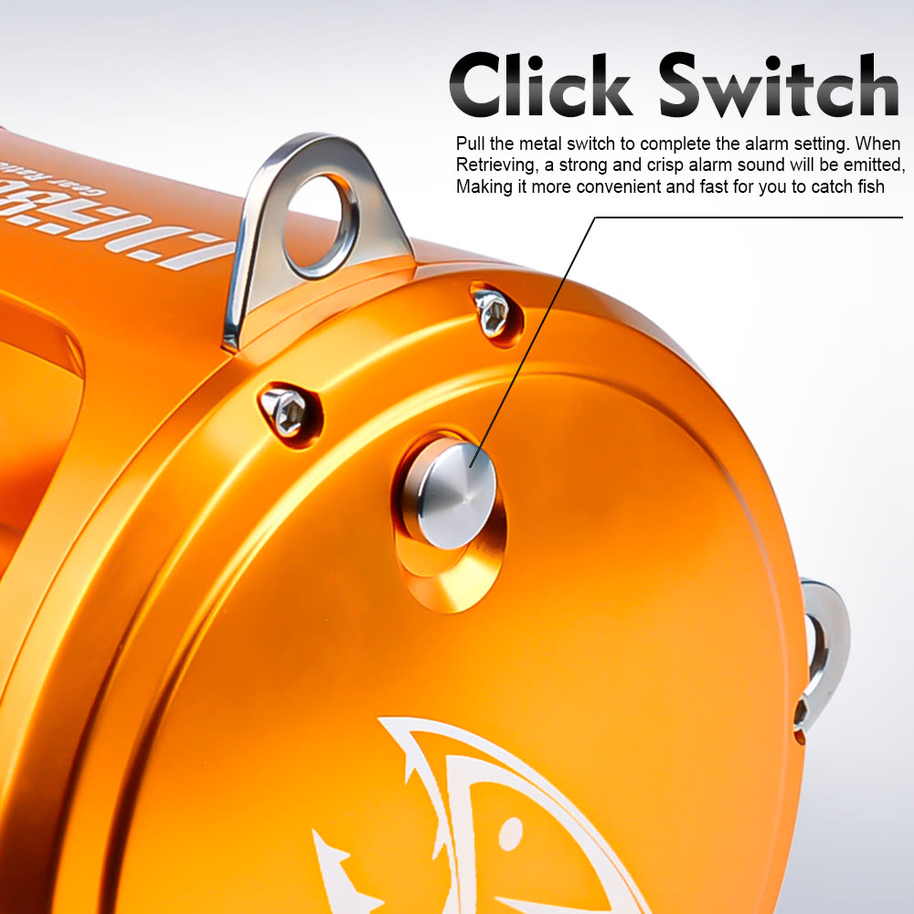 KATYUSHA DG80II Jigging Reel - 45KG Max Drag, Heavy - Duty Fishing Reel for Trolling - detail view