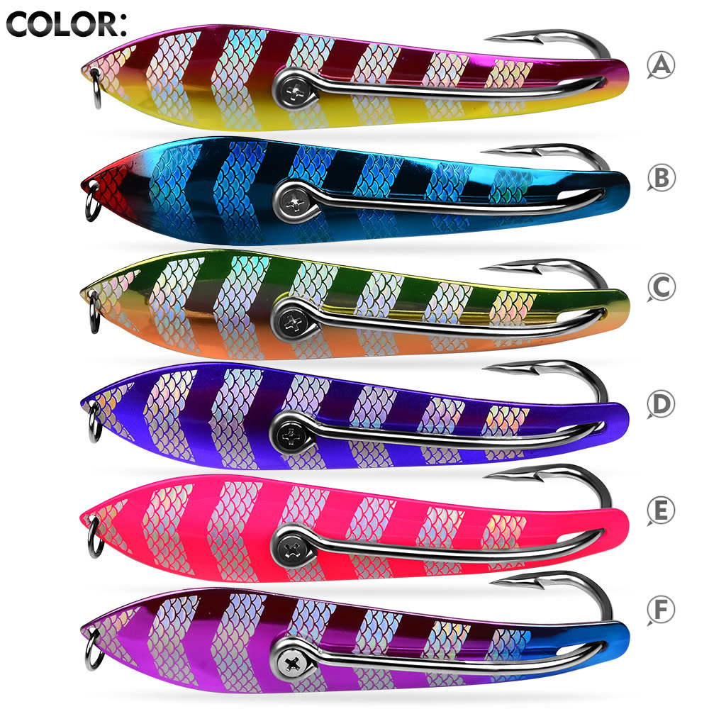 KATYUSHA DW648 Sinking Metal Jig Long Cast Lure 30-60g 6 Colors (1PC) - detail view