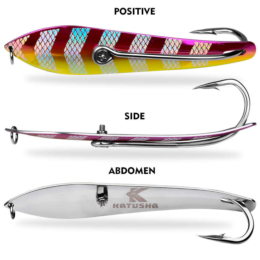 KATYUSHA DW648 Sinking Metal Jig Long Cast Lure 30-60g 6 Colors (1PC) - detail view