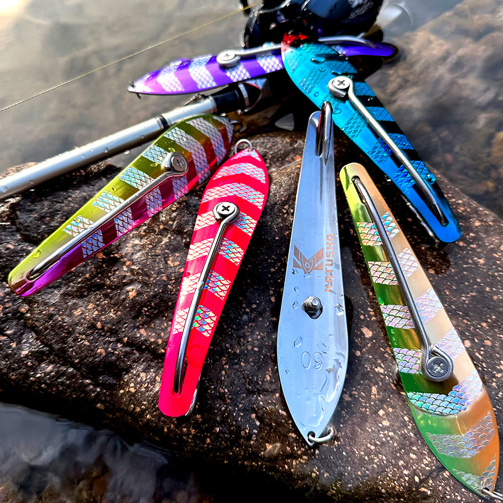 KATYUSHA DW648 Sinking Metal Jig Long Cast Lure 30-60g 6 Colors (1PC) - detail view