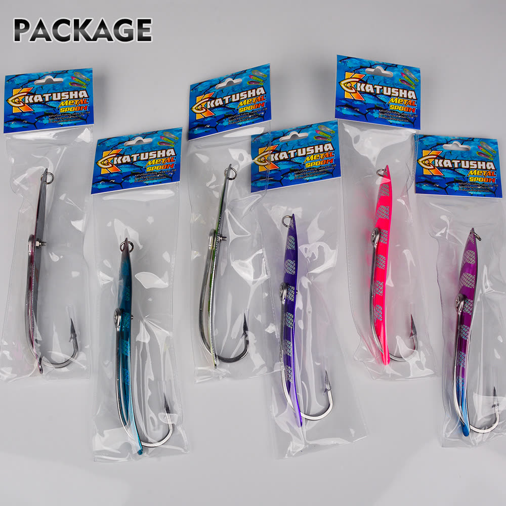 KATYUSHA DW648 Sinking Metal Jig Long Cast Lure 30-60g 6 Colors (1PC) - detail view