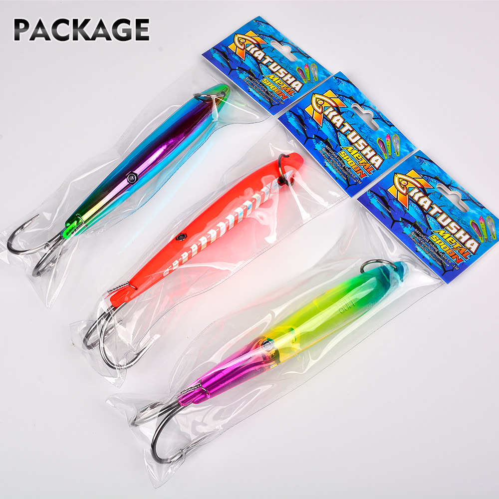 KATYUSHA DW649 Metal Jig Lure 15-44g 6 Colors (1PC) - detail view