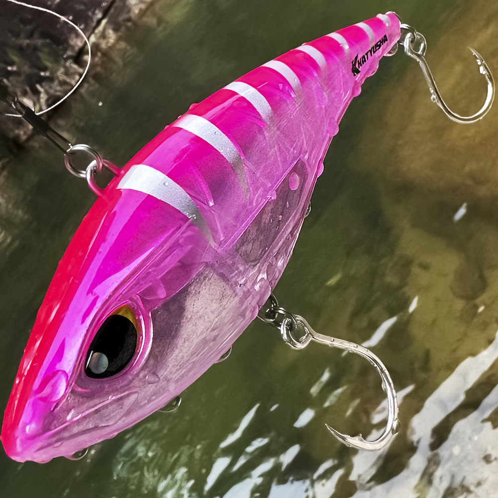 KATYUSHA DW660 & DW661 Vibration Hard Lure 8 Colors (A-H) Saltwater Offshore Fishing Bait 39g/ 125g (1PC Pack) - in the field