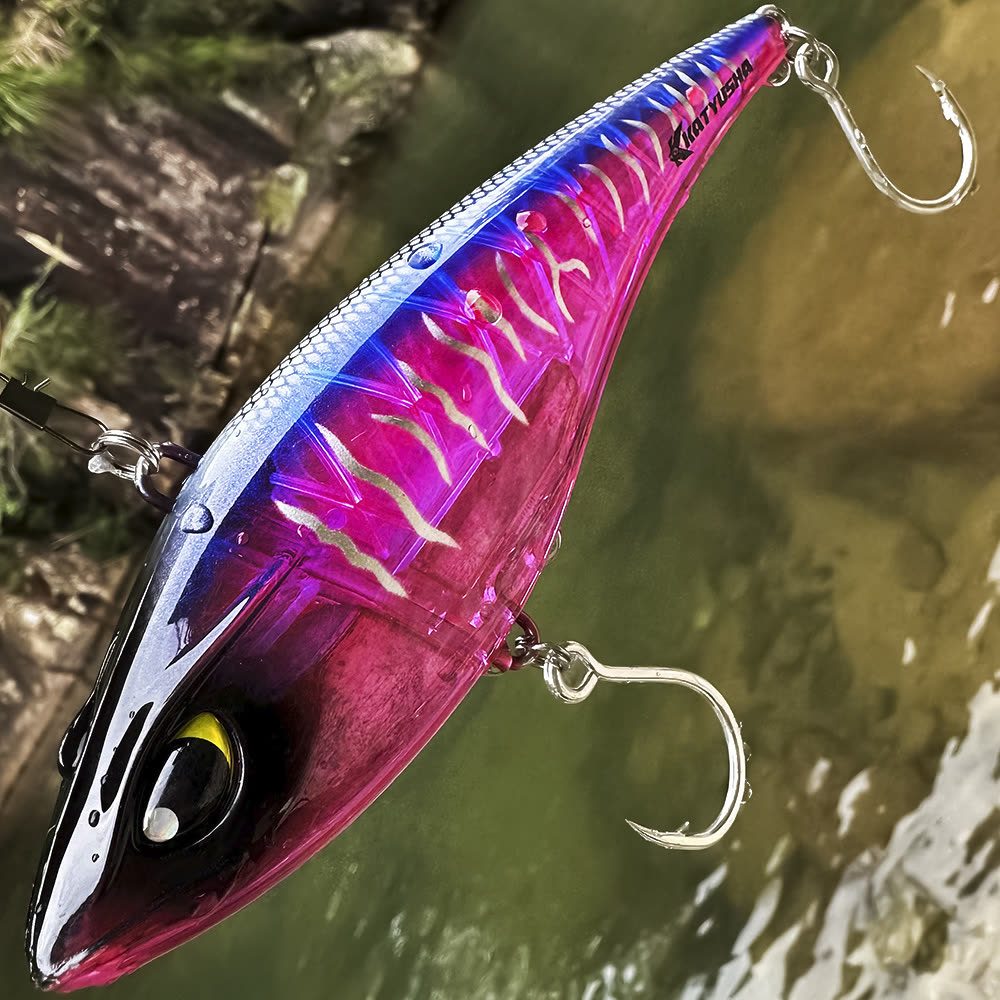 KATYUSHA DW660 & DW661 Vibration Hard Lure 8 Colors (A-H) Saltwater Offshore Fishing Bait 39g/ 125g (1PC Pack) - in the field