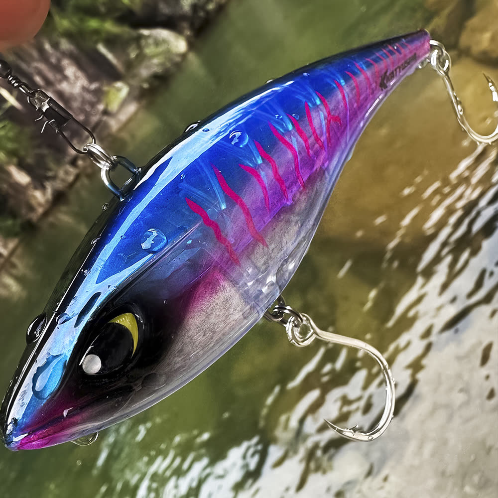 KATYUSHA DW660 & DW661 Vibration Hard Lure 8 Colors (A-H) Saltwater Offshore Fishing Bait 39g/ 125g (1PC Pack) - in the field
