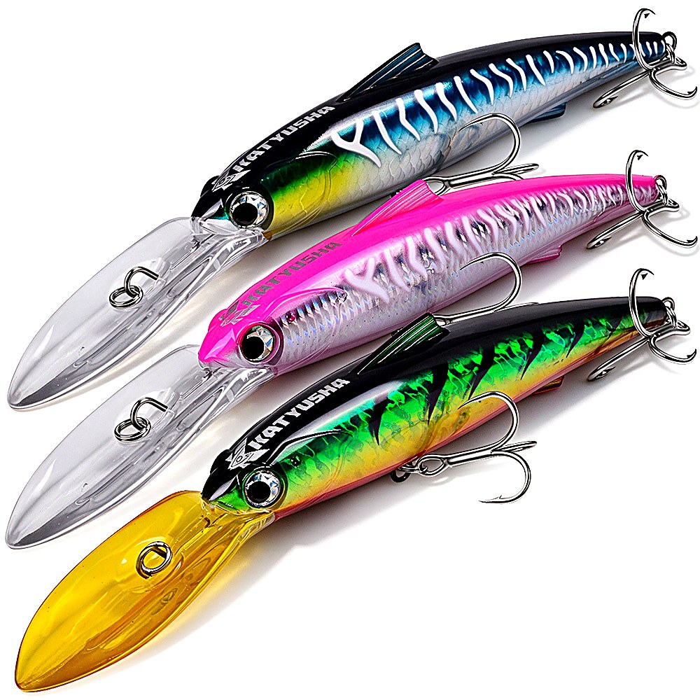 KATYUSHA DW663 Deep Diving Minnow Lure 82g/ 135g Floats at Rest (1PC) - main