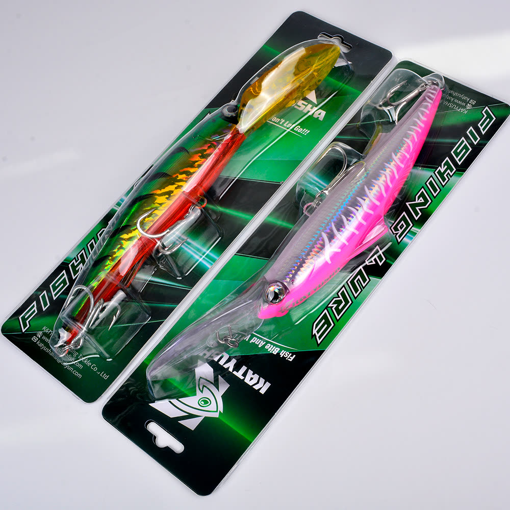 KATYUSHA DW663 Deep Diving Minnow Lure 82g/ 135g Floats at Rest (1PC) - retail packaging