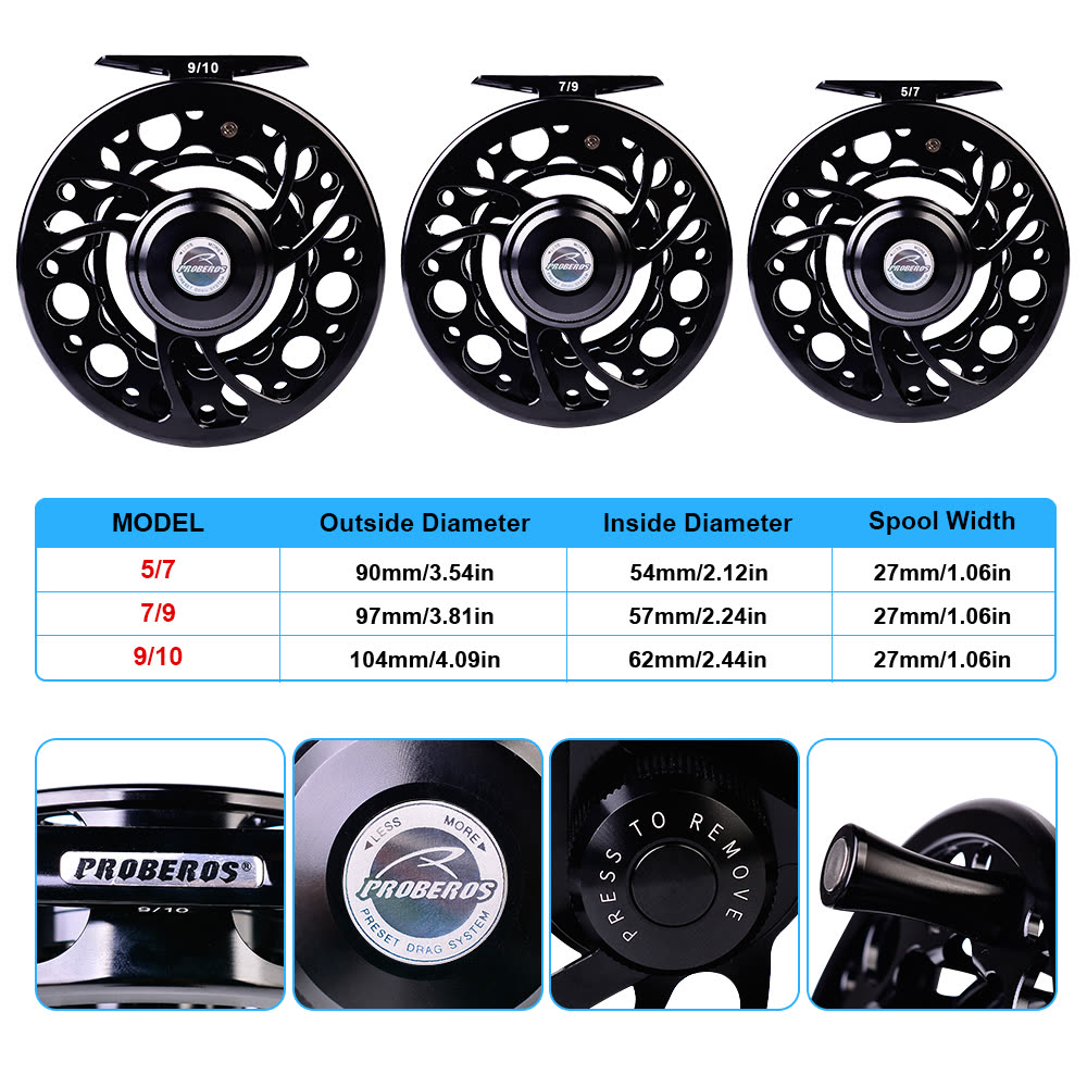 KATYUSHA FR08 Fly Fishing Reel 5/ 7 7/ 9 9/ 10 Full Metal CNC - colour option B