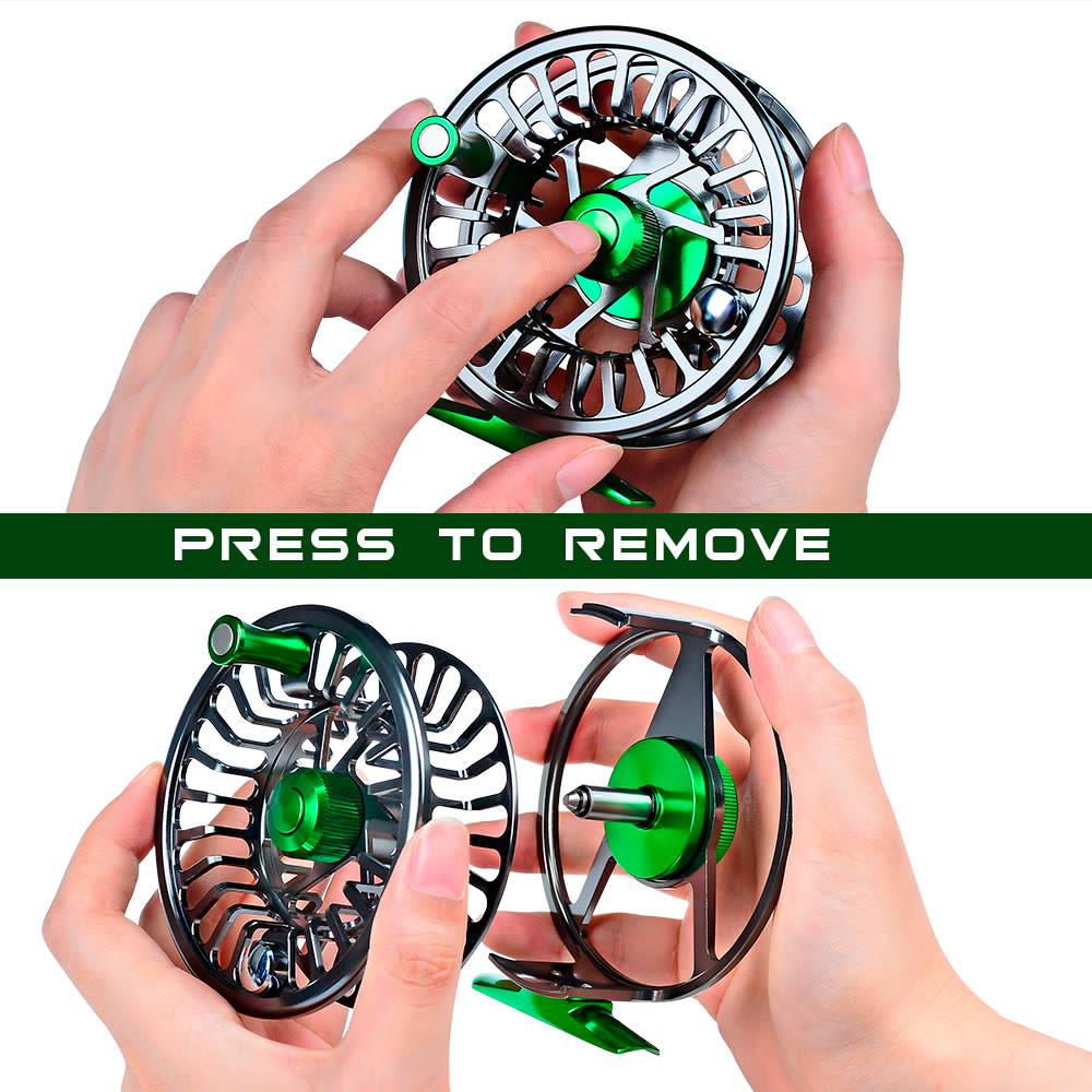 KATYUSHA FR09 Fly Fishing Reel 5/ 7 7/ 9 9/ 10 Full Metal CNC - detail view
