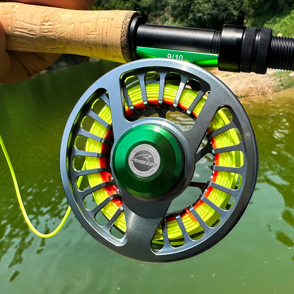 KATYUSHA FR09 Fly Fishing Reel 5/ 7 7/ 9 9/ 10 Full Metal CNC - in the field