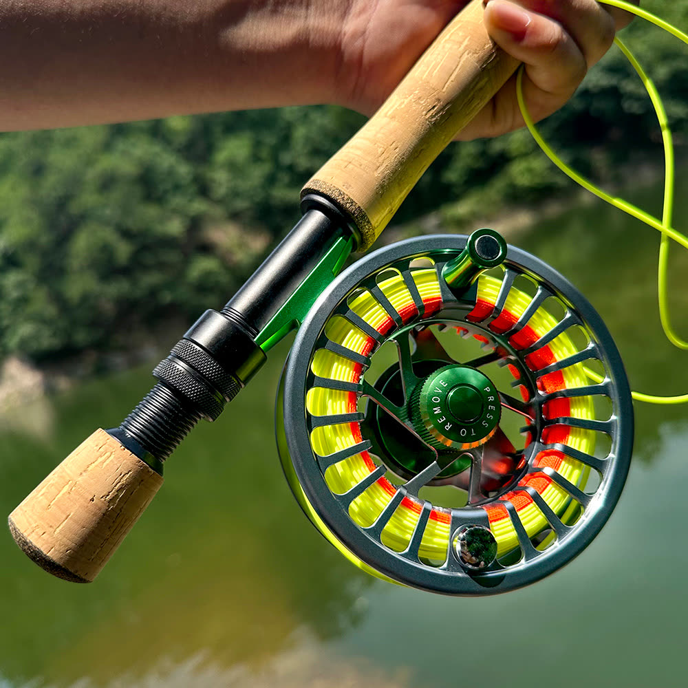 KATYUSHA FR09 Fly Fishing Reel 5/ 7 7/ 9 9/ 10 Full Metal CNC - in the field