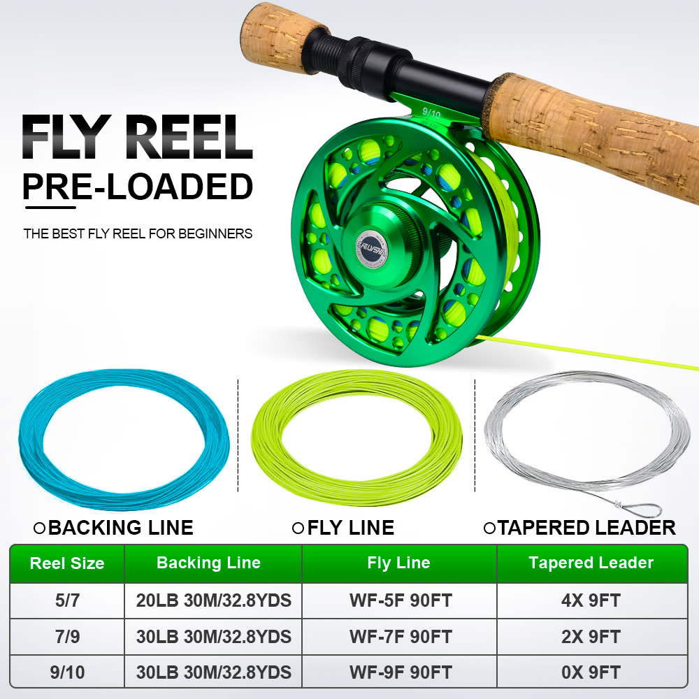 KATYUSHA FR12 Fly Fishing Reel 5/ 7 7/ 9 9/ 10 Full Metal CNC - colour option