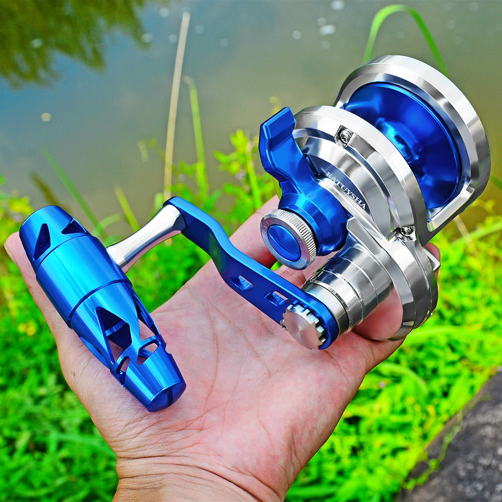 KATYUSHA All Aluminum Saltwater Jigging Reels CNC Precision Processed Fishing Reels 500 Size Trolling Reels
