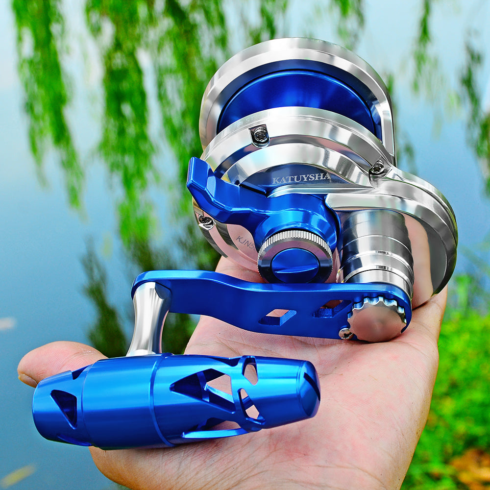 KATYUSHA All Aluminum Saltwater Jigging Reels CNC Precision Processed Fishing Reels 500 Size Trolling Reels