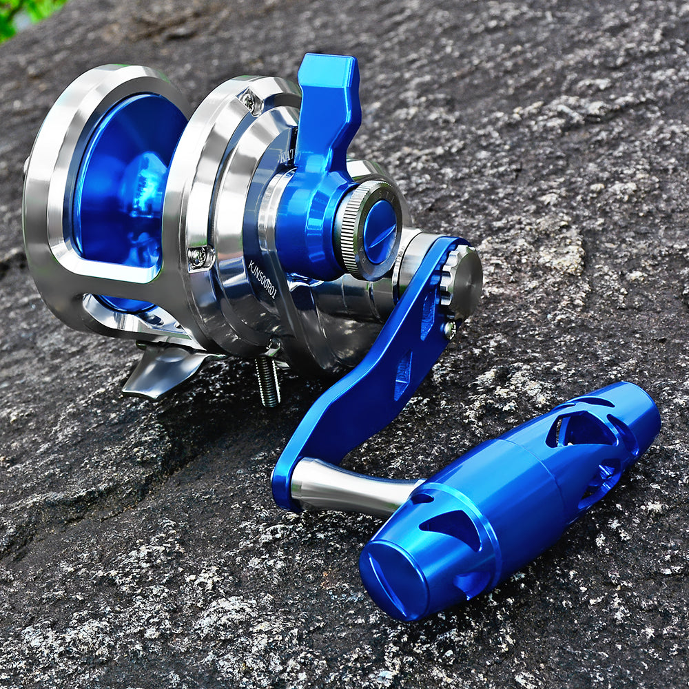 KATYUSHA All Aluminum Saltwater Jigging Reels CNC Precision Processed Fishing Reels 500 Size Trolling Reels