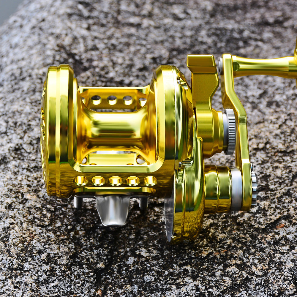 KATYUSHA JN12L/ R01 Gold Jigging Reel - 40KG Max Drag, Ideal Fishing Reel for Trolling