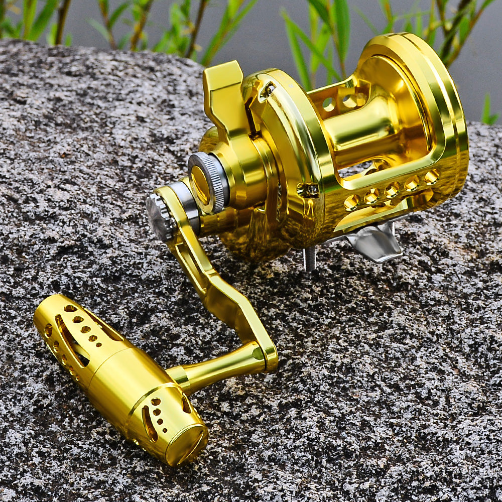 KATYUSHA JN12L/ R01 Gold Jigging Reel - 40KG Max Drag, Ideal Fishing Reel for Trolling