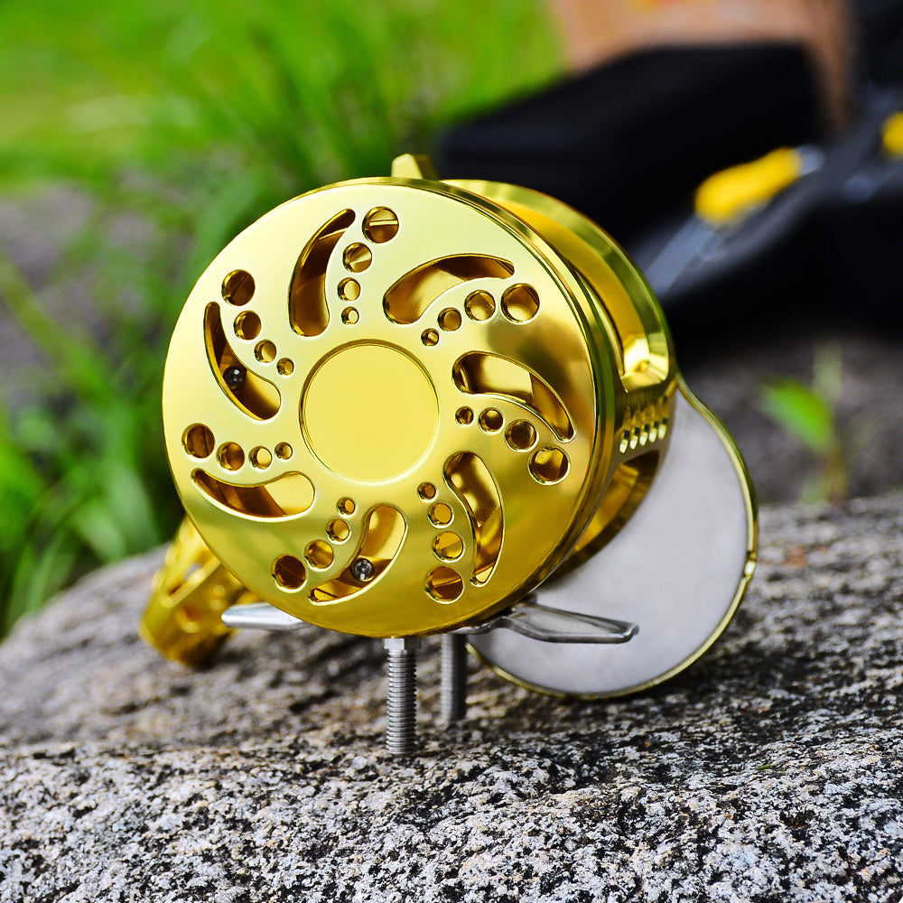 KATYUSHA JN12L/ R02 Gold Hollow Jigging Reel - 40KG Max Drag, Ideal for Fishing & Trolling