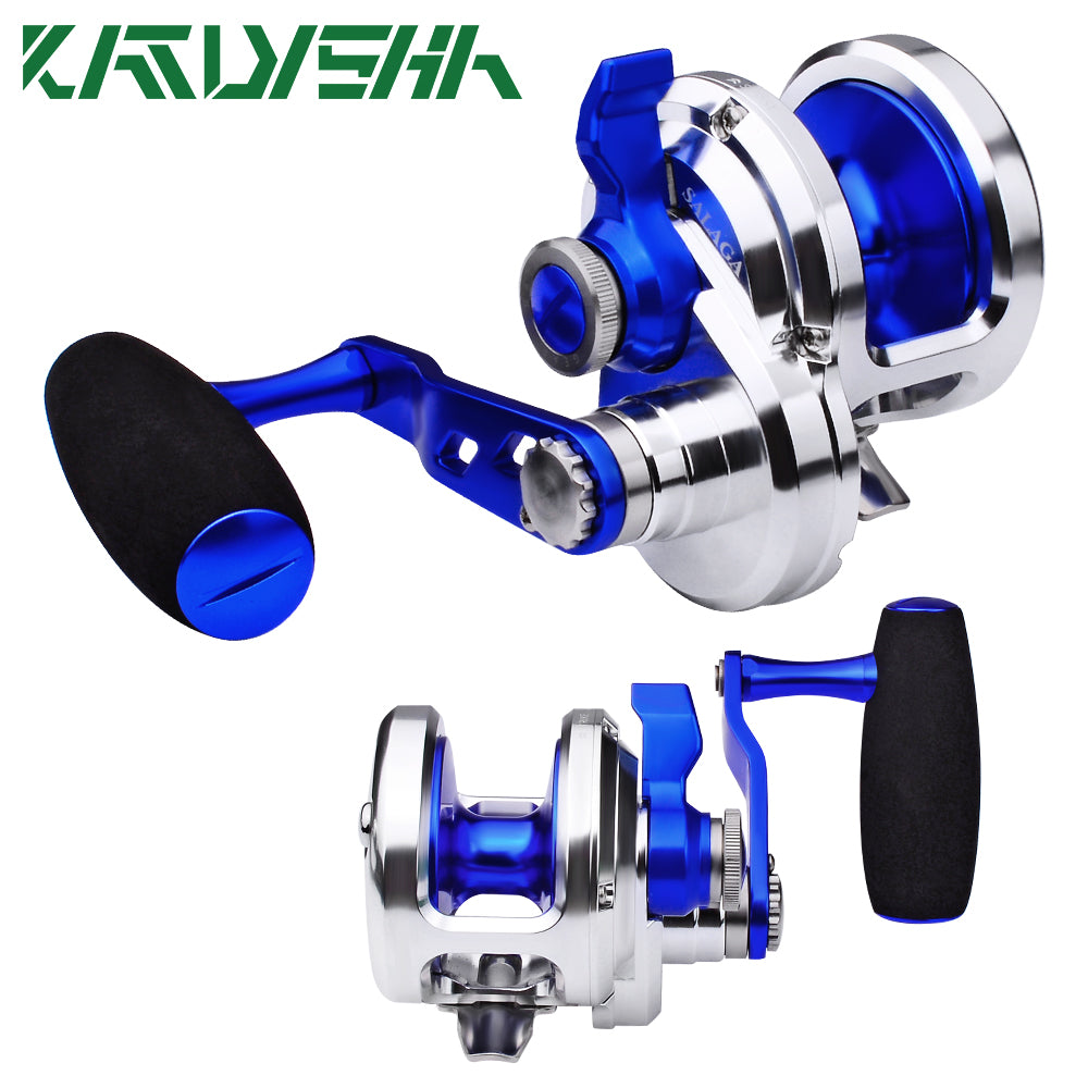 KATYUSHA JN500 L/ R01 Jigging Reels - CNC Precision Fishing Reels, 40KG Max Drag Trolling Reels