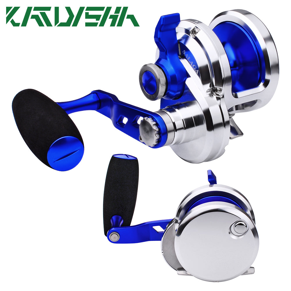 KATYUSHA JN500 L/ R01 Jigging Reels - CNC Precision Fishing Reels, 40KG Max Drag Trolling Reels