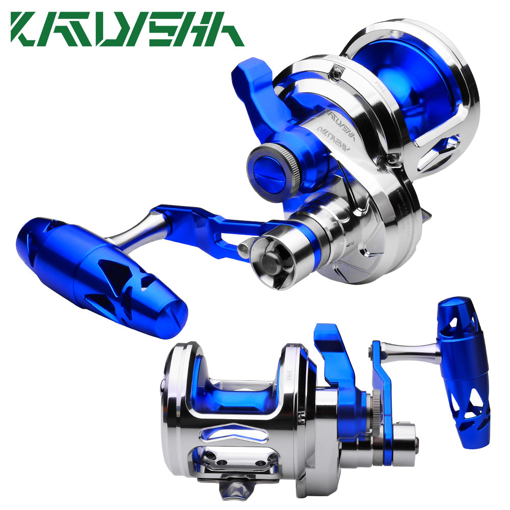 KATYUSHA KJN600 Jigging Reel - 40KG Max Drag, Smooth Fishing Reel with PE Line, Ideal for Trolling Reels