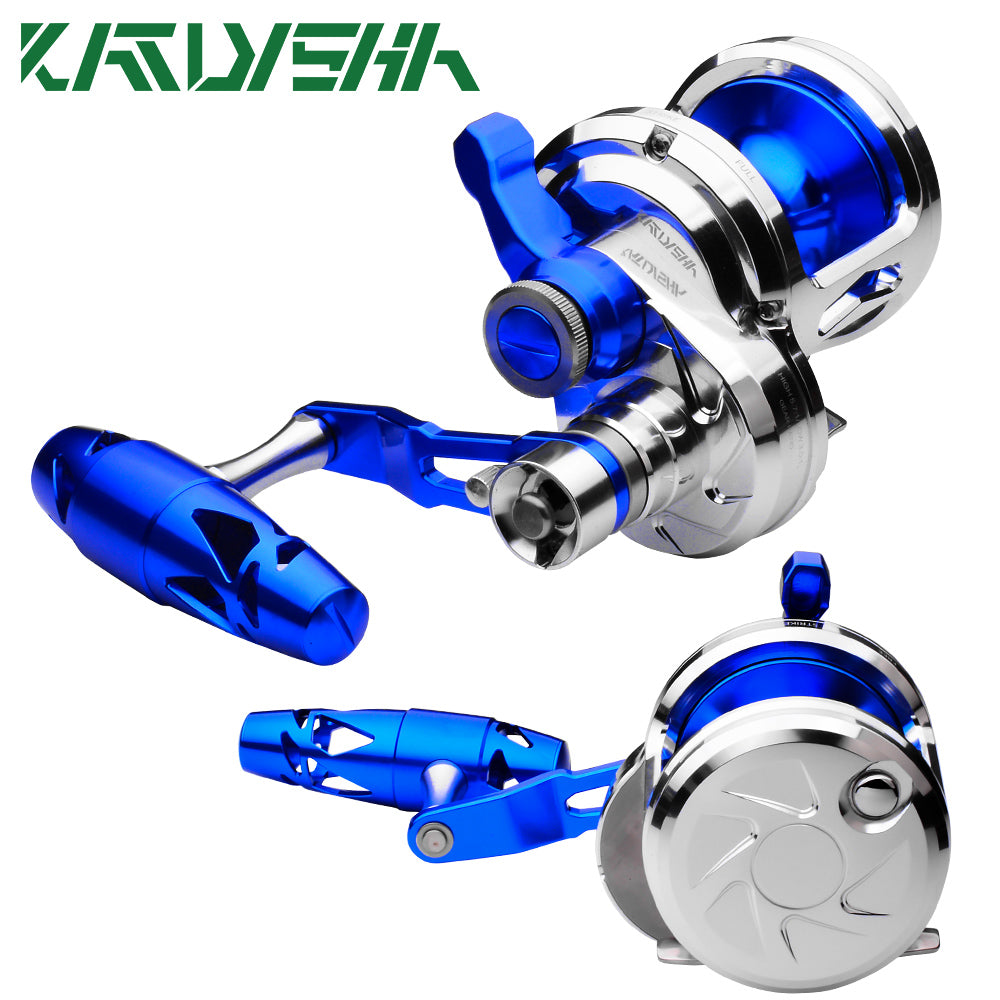 KATYUSHA KJN600 Jigging Reel - 40KG Max Drag, Smooth Fishing Reel with PE Line, Ideal for Trolling Reels
