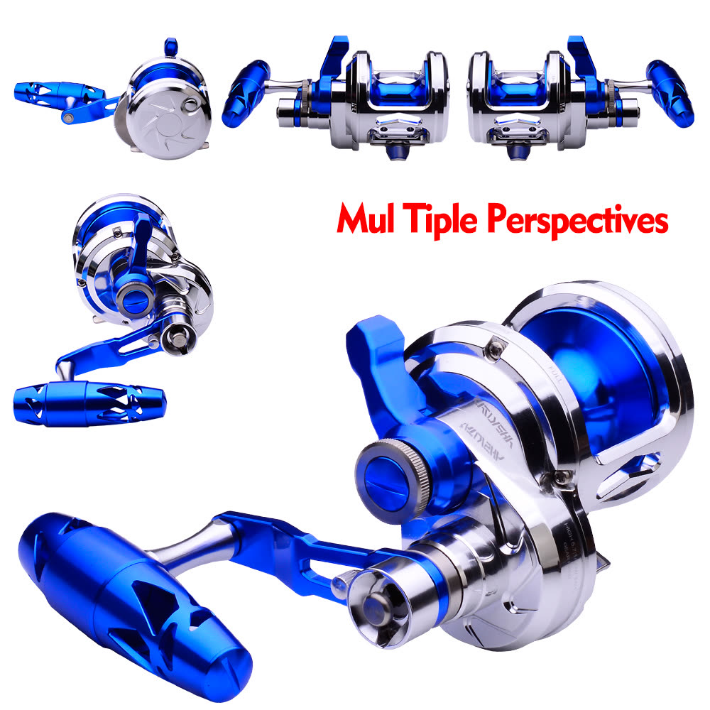 KATYUSHA KJN600 Jigging Reel - 40KG Max Drag, Smooth Fishing Reel with PE Line, Ideal for Trolling Reels - detail view
