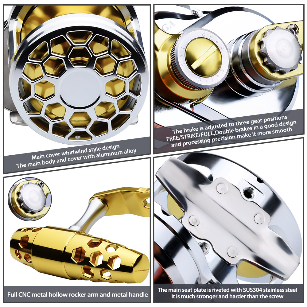 KATYUSHA KSJ12L/ R01 Silver - Gold Jigging Ree