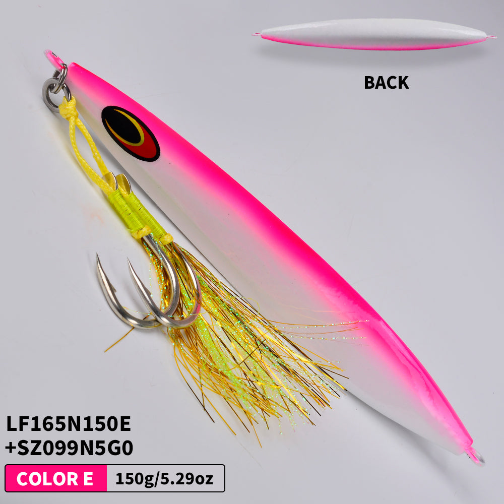 KATYUSHA Metal Jig Fishing Lure Swimbait Spinner Sea Tackle Kit Pesca Artificial Bait Cast 3D Laser Wobbler Pike Spoon Carp Hook( with Assist Hook)