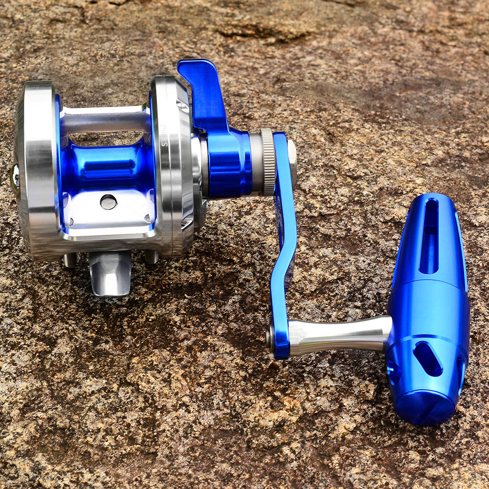 KATYUSHA PJG Jigging Reel Aluminum Alloy Jig Reel Zero Gap Smooth Drag Pre - Spooled PE Line Jigging Reel 300/ 400 Series Fishing Tackle - in the field