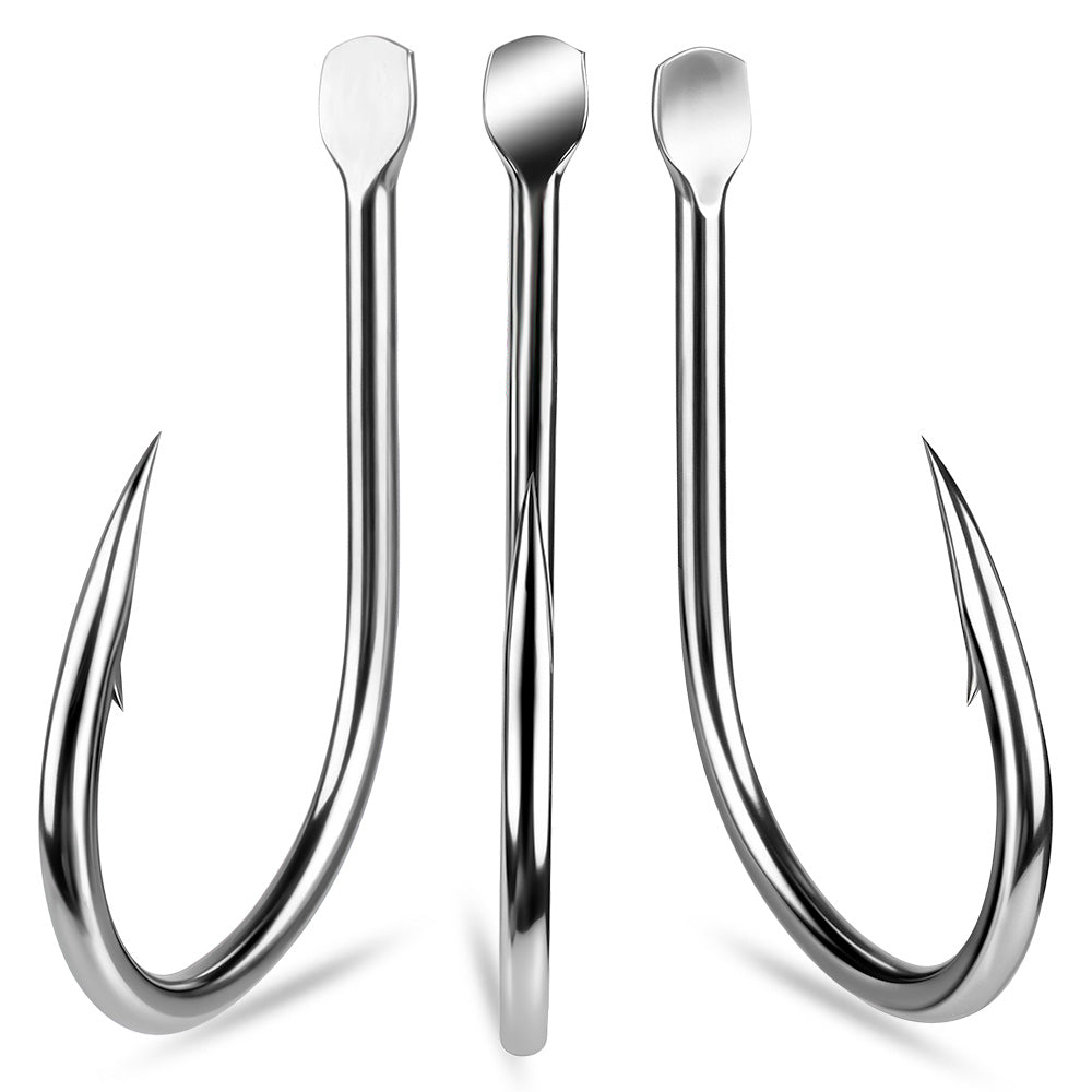 KATYUSHA SJ57 Stainless Steel Circle Fishing Hooks, 1/ 0#-9/ 0# Heavy Duty Hooks